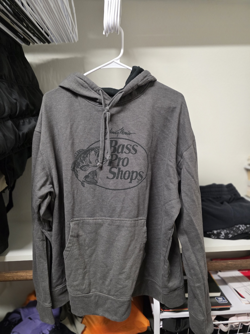 Bass Pro Shops Unisex Dark Gray Logo Pullover Hoodie